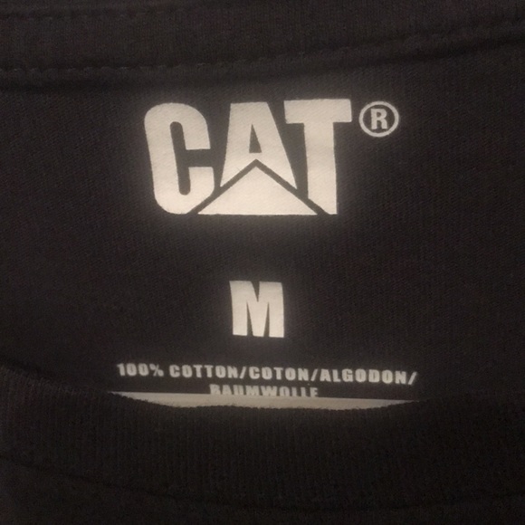 Like New Boss Caterpillar Black and Yellow 100% Cotton Long Sleeve Shirt SZ M - Picture 6 of 7